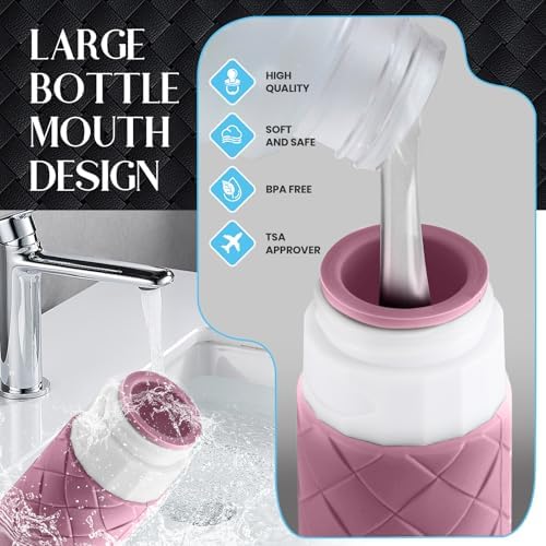 Silevoler Travel Bottles for Toiletries, TSA-Approved Travel Size Container - Image 6
