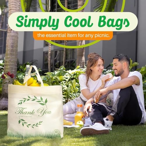 Simply Cool 400 Pack Reusable Thank You Grocery Bags, Medium Tote Bags Bulk - Image 6