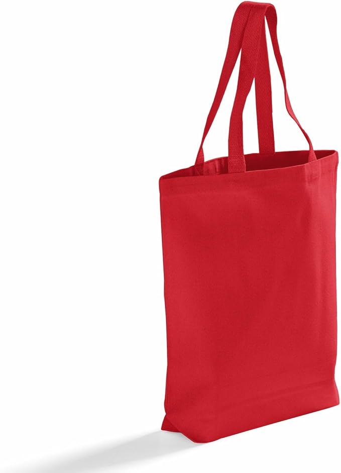 Premium Canvas Tote Bags – 12 Pack Reusable Shopping Bags with Shoulder Straps – Gusseted Totes for Daily Use