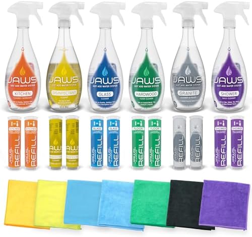 JAWS Ultimate Cleaning Kit, Multi-Surface Spray & Refill Pods, 6 Formulas by JAWS
