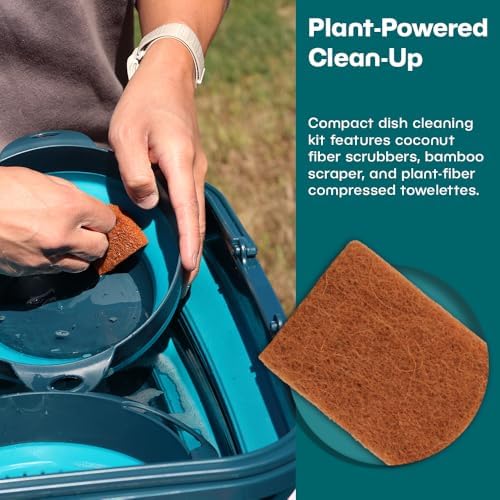 AR Adventure Ready Scrub & Dry Dish Cleaning Kit for Camping & Backpacking - Image 3