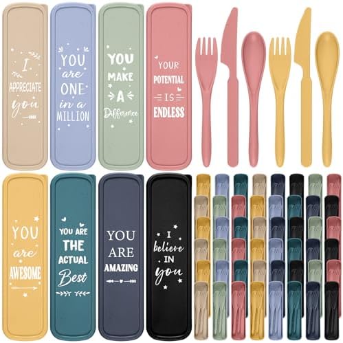 Hushee 48 Pack 36 Pack Employee Appreciation Utensil with Case, Classic by Hushee
