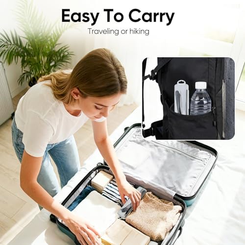 Travel Camping Utensils with Case, 6 Pcs Reusable Stainless Steel Silverware Cutlery Set, Spoon, Fork, Knife + Straw/Brush Kit for Camping, Travel, Office, Lunch Box, Eco On-the-Go (black) - Image 5