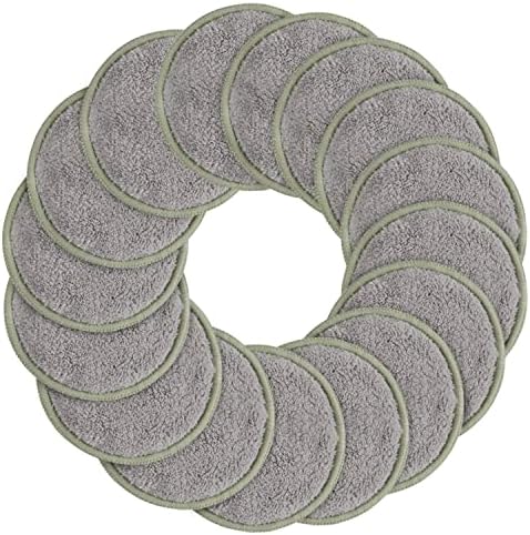 SUNLAND Reusable Makeup Remover Pads,Round 3.15inch,16 Pack,Lightgrey by SUNLAND