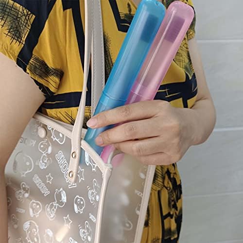 Medsuo 4 PCS Plastic Toothbrush Cases, Travel Toothbrush Holder - Image 6