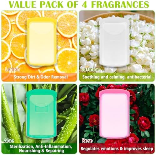 HongyiTime 2 Boxs (100 Sheets) Hand Washing Soap Sheets for Outdoor Travel,Portable Camping Hand Soap,Hiking Washing Hand Bath Paper Soap for Travel,BBQ,Party,School,Girls(Yellow&Pink) - Image 4