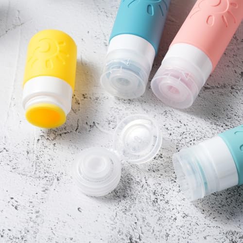 Zafit 18 Pack travel Bottles for Toiletries, TSA Approved Silicone Travel Containers Leak Proof Refillable Travel Accessories for Shampoo Conditioner Lotion Body Wash(Multicolored B) - Image 3