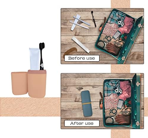 SietDESEO Travel Toothbrush Holder, Toothbrush Travel Case Portable Toothbrush Travel Container Travel Toothbrush & Toothpaste Holder for Camping School Business Trip Bathroom - Image 4