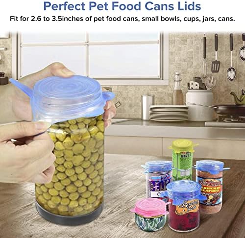 Longzon Silicone Stretch Lids, 12 Pack Small, Reusable Durable Food Storage Covers for Cups Small Bowls Cans Jars Fruits Vegetables, the Same Sizes of 2.6 Inch (Can Stretches to 3.5 Inches) - Image 6