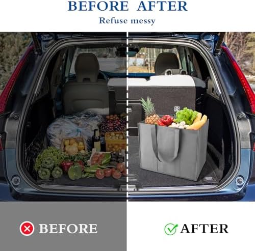Reusable Grocery Shopping Bags 10 Pack Large Foldable Tote Bags Bulk - Image 6