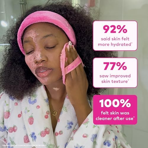 The Original MakeUp Eraser 7-Day Set, Erase All Makeup with Just Water, Including Waterproof Mascara, Eyeliner, Foundation, Lipstick, Sunscreen, and More! Ballet Core, 7ct. - Image 5