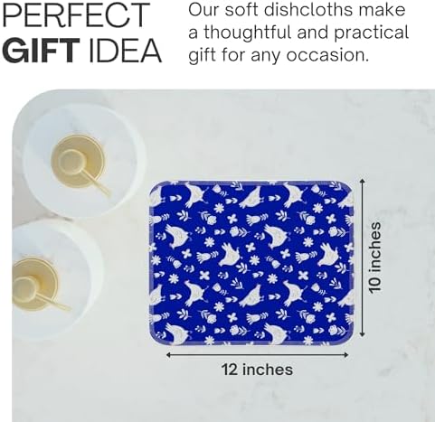 Reusable Paper Towels (12"x10”) - Soft Absorbent 100% Washable Paper Towels - Reusable Paper Towels Washable w/Cardboard Roll - Reusable Napkins (Chickens, 12x10inch) - Image 4