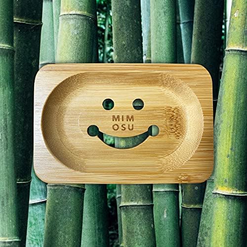 mimosu Bamboo Soap Dish with Drain – Wooden Holder for Shampoo & Soap Bars, Eco-Friendly Bathroom Tray, Zero Waste, Non-Slip Bamboo Soap Saver for Shower & Sink - Image 6