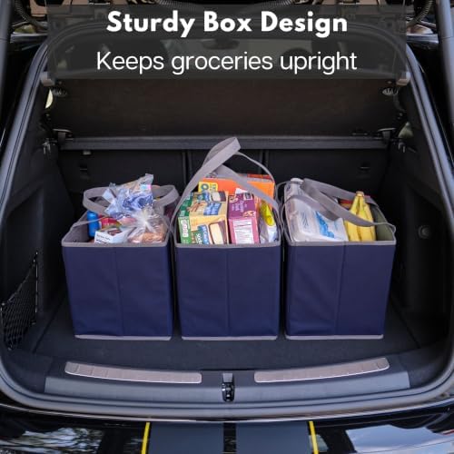 Reusable Grocery Bags (3 Pack) – Heavy Duty Shopping Bags, Blue - Image 6