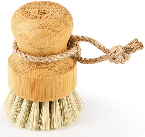 SUBEKYU Bamboo Dish Scrub Brush,Vegetable Brush,Produce Brush,1 Pack by SUBEKYU
