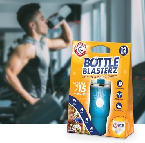Arm & Hammer Bottle Blasterz - Drop-In Cleaning Tablets - Perfect for Water Bottles, Tumblers, and Coolers - All-Natural Ingredients, Eliminates Odors, Fast-Acting, Individually Packed (12 Count) - Image 6