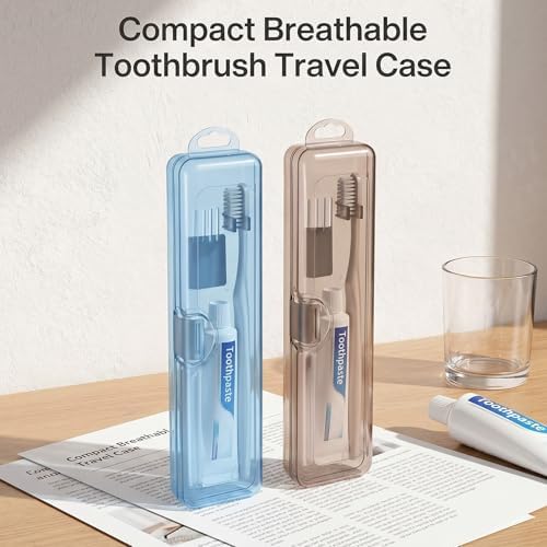 SynHHergyx 2 Pack Travel Toothbrush Holder Tooth Brush Case - Image 3