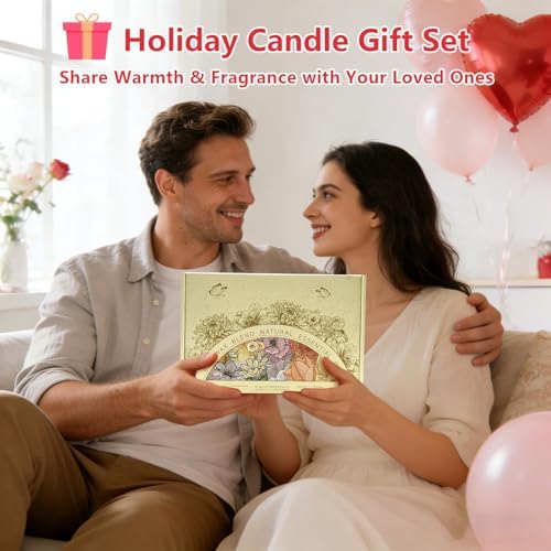 Scented Candles Gift Set for Women, 6-Pack Aromatherapy Candles for Home - Image 2