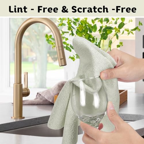 Matthew Microfiber Cleaning Cloth Roll 72Pack (12" x 12") Reusable Paper Towels&Washable Tear Away Towels,Ultra Water Absorbent Lint&Streak Free Cleaning Rags for Glass,Dishwash,Bathroom,Cars-Beige - Image 6