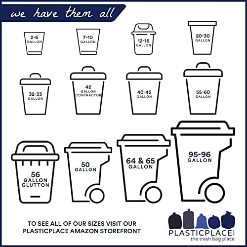 Plasticplace 12-16 Gallon Compostable Trash Bags │ 1Mil │ Green Tint Garbage Can Liners │ 24” x 33” (100 Count) - Image 4