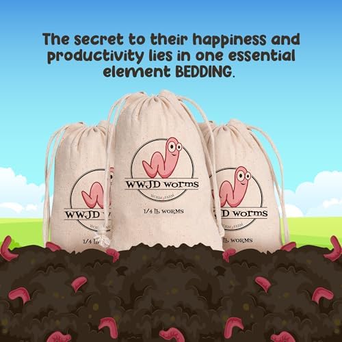 Red Wigglers Composting Worms, 1/4lb Red Worms for Composting for Gardens - Image 2