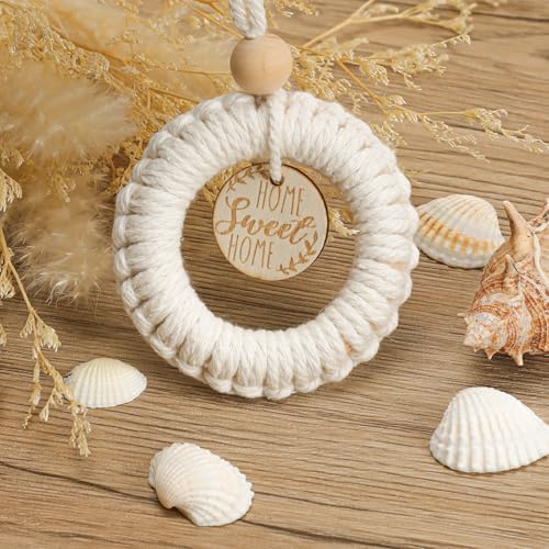 House Warming Gifts New Home,New Home Gift Ideas,Rustic Farmhouse Housewarming Gifts Set with Wooden Door Wreaths,Throw Blanket,Measuring Spoons & Coasters,Closing Gift for House Buyers - Image 6