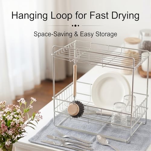 Natural Bristle Dish Brush Pot Cleaning Brush with Long Handle - Image 6