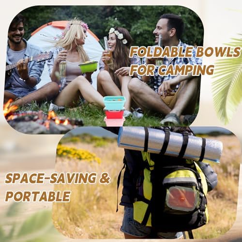 Potchen 4 Pcs Collapsible Silicone Bowls 12 oz Containers - Image 4