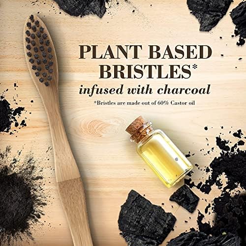 Burt's Bees Bamboo Toothbrush with Charcoal Infused Bristles, 1ct - Image 4