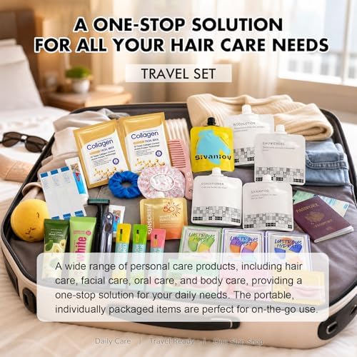41Pcs Travel Size Toiletries,Travel Toiletries Set–Travel Kit for Women Men,Complete Travel Set for Airplane Vacation Overnight Essentials - Image 4