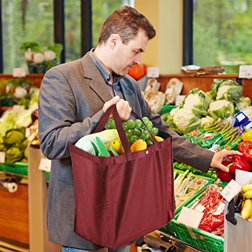 Zhehao 60 Pcs Reusable Grocery Shopping Bags, Non Woven Tote, Multicolor - Image 2