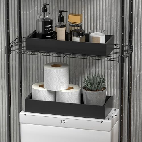 Bamboo Kitchen Drawer Organizer, 2-Pack, 17" x 6" x 2.5", Black - Image 6