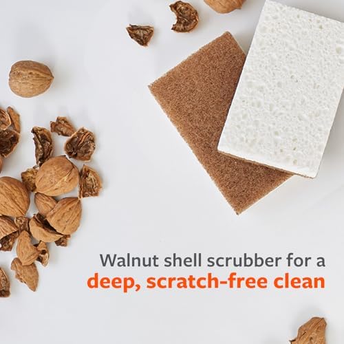 Full Circle Natural Scrubber Sponge Duo Set, Pack of 6, Safe for Nonstick - Image 4