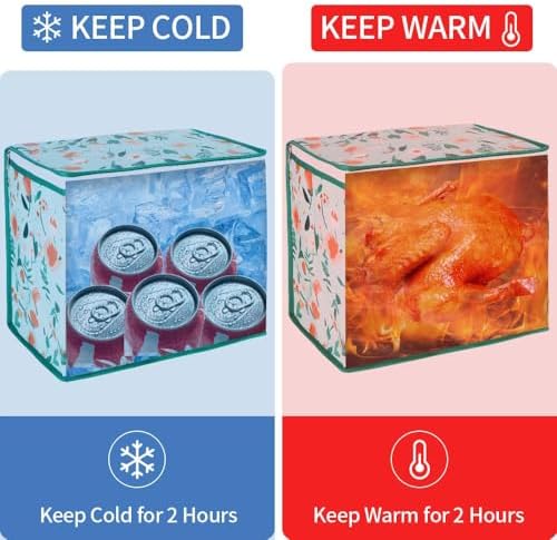 Insulated Reusable Grocery Shopping Bags, X-Large Cooler Bag, 1-Pack - Image 3