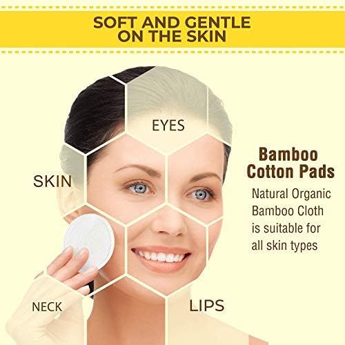 MP MOZZPAK (20 Pack) Reusable Makeup Remover Pads | Bamboo Cotton Rounds for Toner with Laundry Bag | Washable, Eco-Friendly Face Cleansing Wipes and Organic Pad for All Skin Types - Image 5