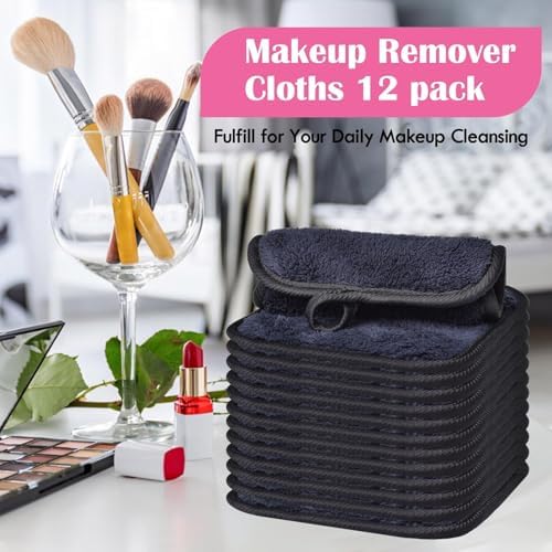 Makeup Remover Cloths Face Pads Reusable Microfiber Facial Cleansing Cloths - Image 5