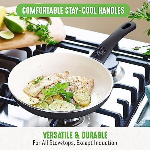GreenLife Soft Grip Healthy Ceramic Nonstick 23 Piece Kitchen Cookware Pots and Frying Sauce Saute Pans Set with Kitchen Utensils, PFAS-Free, Dishwasher Safe, Black - Image 6