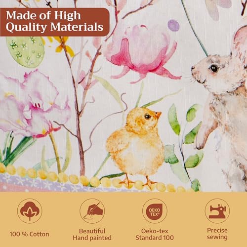 Maison d' Hermine Table Cloth Square Table Reusable 100% Cotton 54"x54" - Image 3