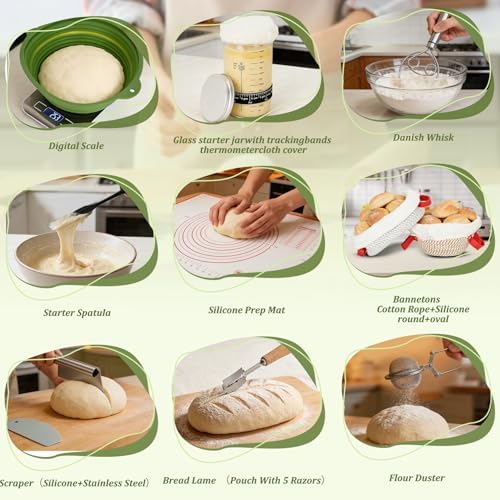 Upgraded All-Inclusive Sourdough Starter Kit Bread Baking Kit For Beginners - Image 3