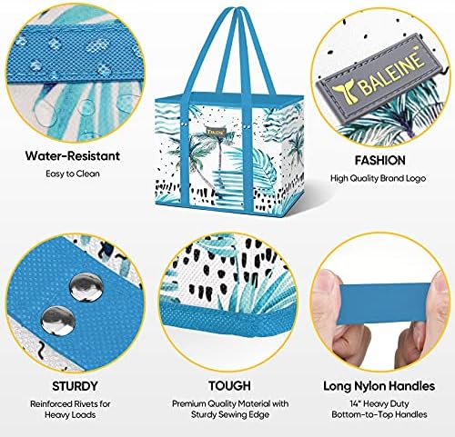 BALEINE 1PK Reusable Grocery Bags, Heavy Duty Shopping Tote Bag - Image 3