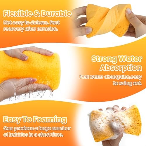 8-Count Pop Up Cellulose Sponges, Yellow - Image 5