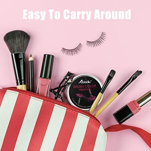 TailaiMei 4 Pack Color Removal Cleaner Sponge, Quickly & Easily Clean Makeup Brushes Without Water or Chemical Solutions Eliminating Drying Time - Switch Eyeshadow Colored Immediately - Image 4