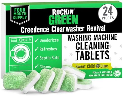 Rockin' Green Washing Machine Cleaner Citrus Lime 24 Pk by RockinGreen