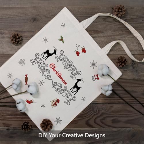 TOPDesign 6 | 12 | 24 | 48 | 192 Pack Economical Cotton Tote Bags, Lightweight Medium Reusable Grocery Shopping Cloth Bags, Suitable for DIY, Advertising, Promotion, Gift, Activity (6-Pack) - Image 3