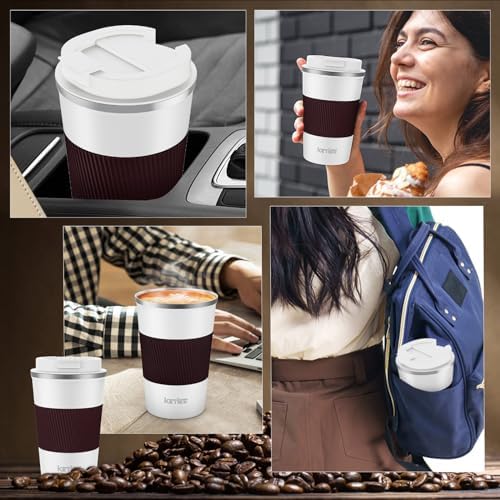 KETIEE Travel Coffee Mug 12oz: Reusable Coffee Cup with Leakproof Lid - Image 6