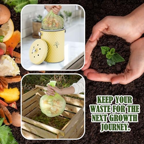 AOSION Countertop Kitchen Odorless Compost Bin with Removable Inner Bucket - Image 6