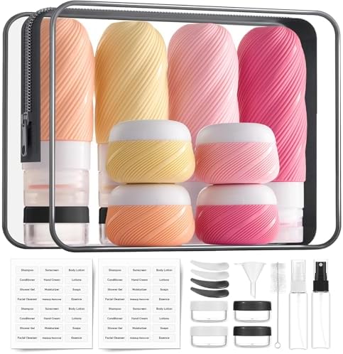 LitBear 23 Pack TSA Approved Travel Bottles for Toiletries, Leak Proof by LitBear