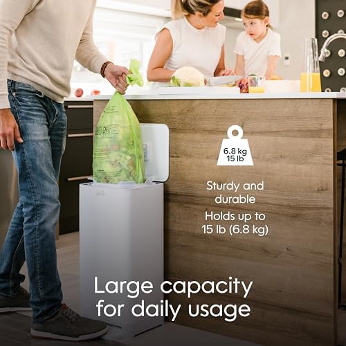 Compost Genie 3.6 Gallon Compostable Bags, 40 Count, Sturdy for Food Waste, Compatible with Kitchen Compost Genie Bins, ASTM D6400 Certified (Pack of 10) - Image 4