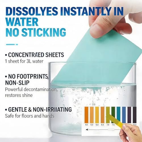 Multiple Effect The Floor Clean, 2027 New Multi Effect Floor Clean Tablets, Concentrated Cleaner for Hardwood, Tile, Laminate & More (Blue+Pink, 100PC+100PC) - Image 3