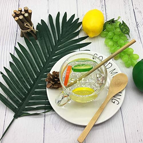 Bamboo Utensils, Eco Friendly Flatware Set,Cutlery Set,Travel Utensils, Camping Utensils Set, Portable Utensils Set, Knife, Fork, Spoon, Reusable Straws Chopsticks, 7 Pieces,7.9 inch - Image 4